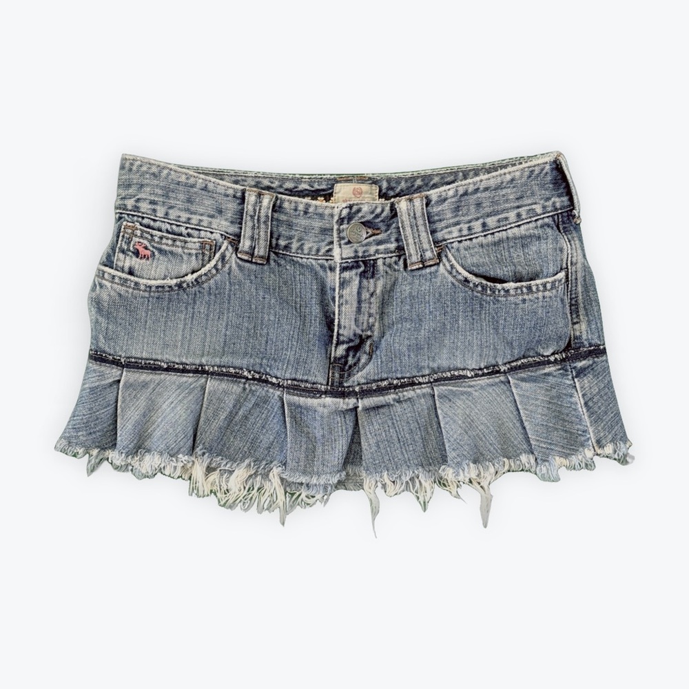 Vintage rare Abercrombie and Fitch 2000s mini denim skirt